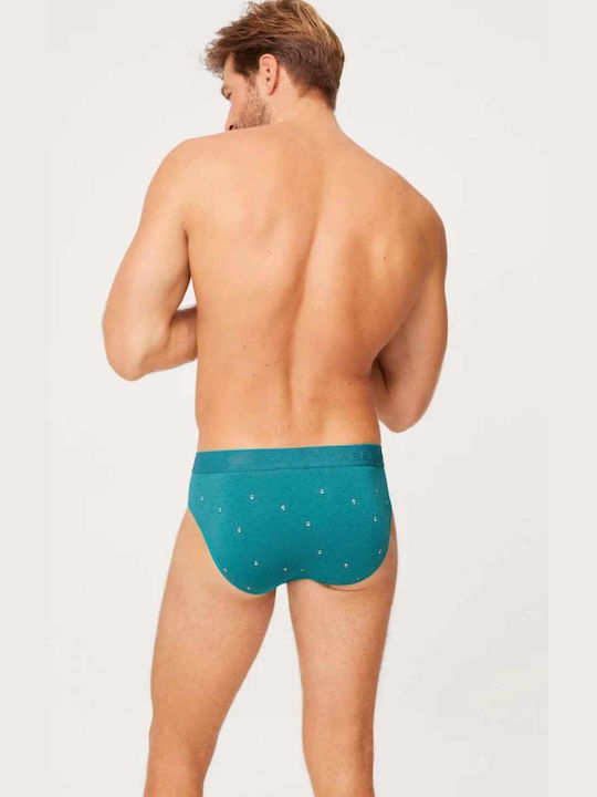 Herren Slips Mehrfarbig mit Mustern 2Packung
