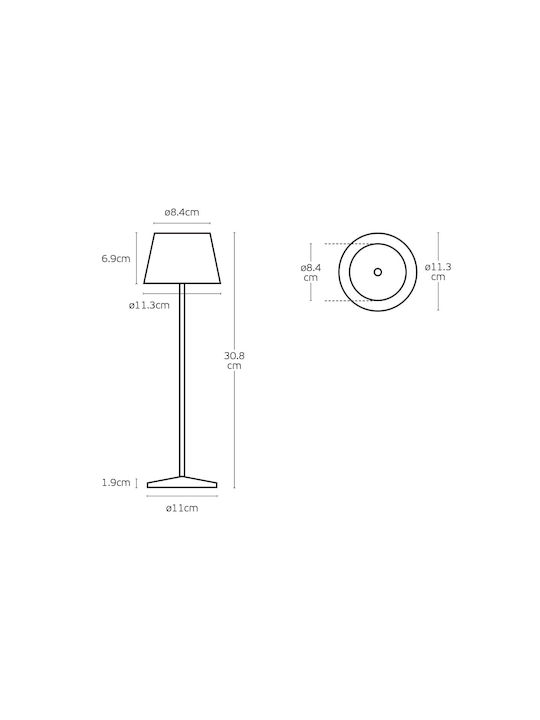 VK Lighting Επιτραπέζιo Φωτιστικό LED 2W 30.8x11.3cm VK Lighting Επιτραπέζιo Φωτιστικό LED 2W 30.8x11.3cm
