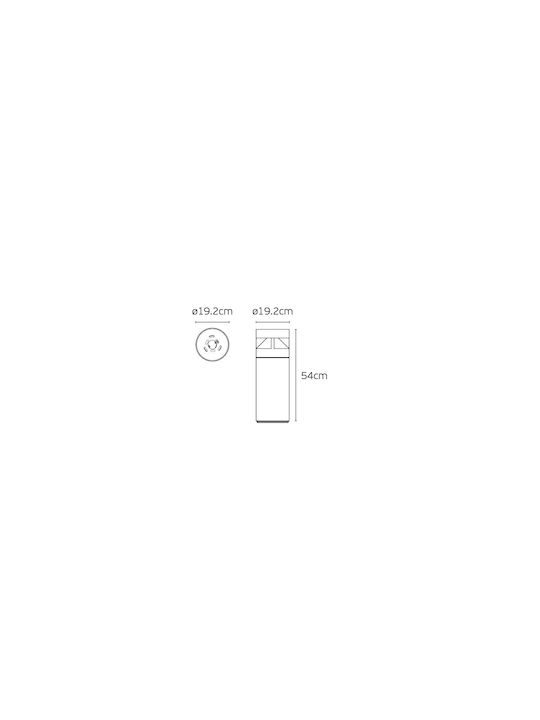 VK Lighting Κολωνάκι LED 21W 54x54cm VK Lighting Κολωνάκι LED 21W 54x54cm