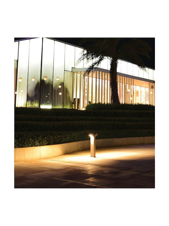 VK Lighting Outdoor Floor Lamp Small Post LED 23W with Warm White Light IP65 Black