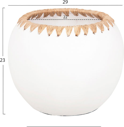 HomeMarkt Βάζο Πήλινο Πορτοκαλί Φ22cm