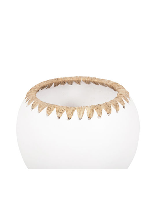 HomeMarkt Διακοσμητικό Βάζο Πήλινο Πορτοκαλί Φ22xΥ29cm