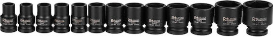 Richmann Căpăcel Pneumatic - Pneumatic Hexagonal cu Patrat de Prindere 1/2" Diametru 1/2" / 10 / 11 / 12 / 13 / 14 / 16 / 17 / 19 / 21 / 22 / 24 / 27 / 30 / 50 / 45 1buc
