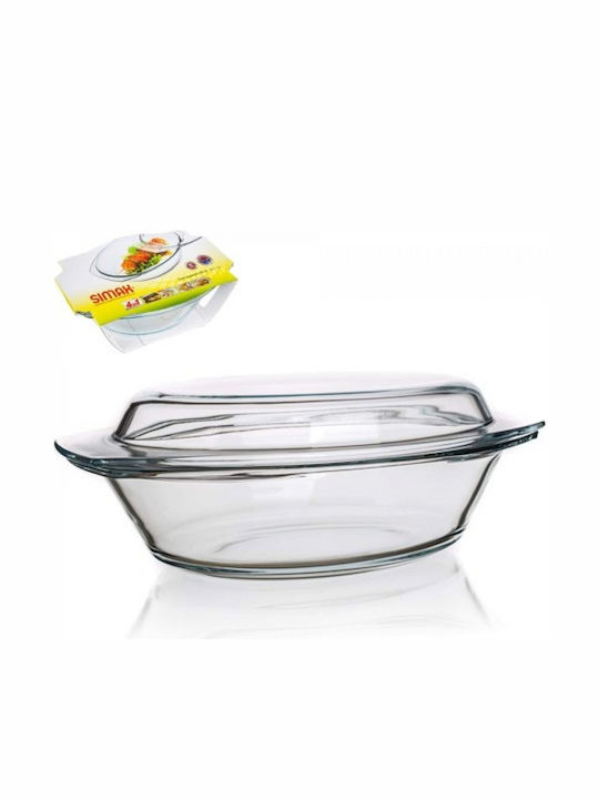 Simax Γάστρα Οβάλ Γυάλινη 24x12cm 2.4lt