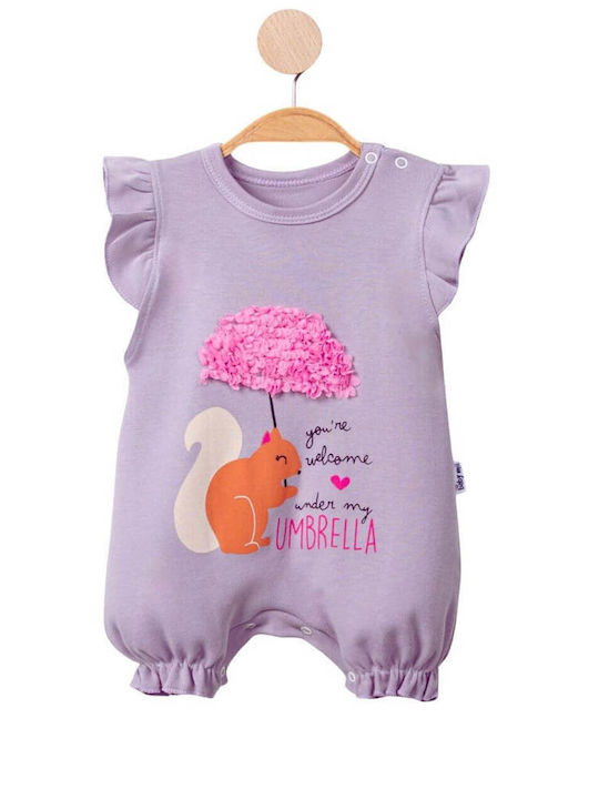 Baby Mii Babystrampler Kurzärmelig Purple