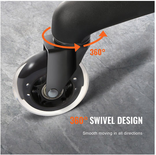 Vevor Caster for Office Chair Plastic 5 Pieces Black