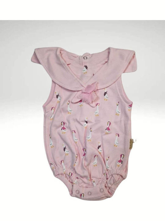 Baby Mii Babystrampler Kurzärmelig Pink