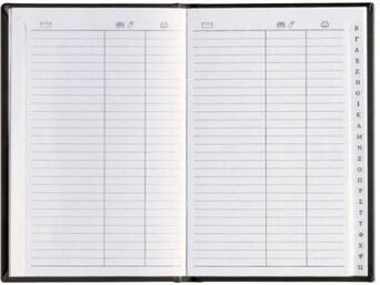 THeofylaktos Phone Directory with Greek Alphabet Blue 11x16.5cm