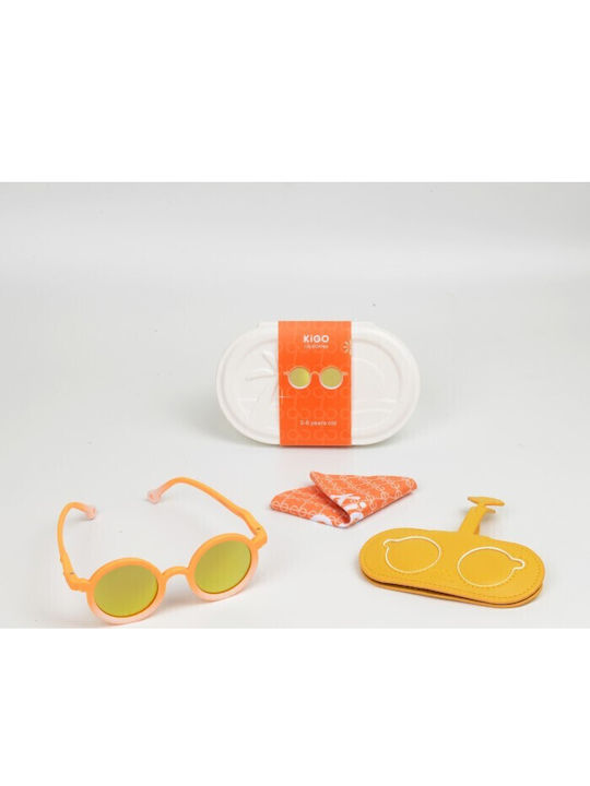 Kigo California Kids Sunglasses with Polarized Lens Orange for 3-6 Years