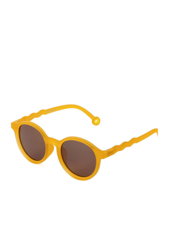 Olivio & Co Oval Kids Sunglasses with Polarized Lenses Yellow for 5-12 Years