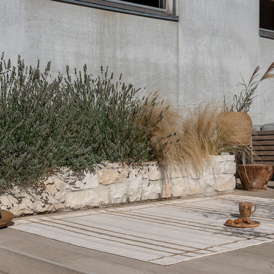 Brink & Campman Zona Line Lucrat manual Covor De exterior Rectangular Sesame