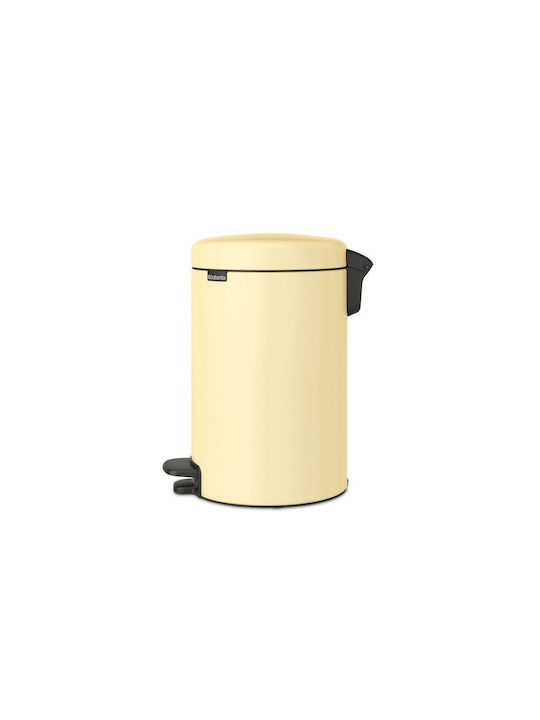 Brabantia Brabantia NewIcon Pedal Waste Bin Plastic with Pedal Yellow 12lt