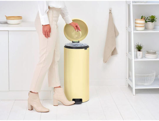 Brabantia Coș De Gunoi NewIcon Pedal Plastic Cu Pedală Galben 30lt