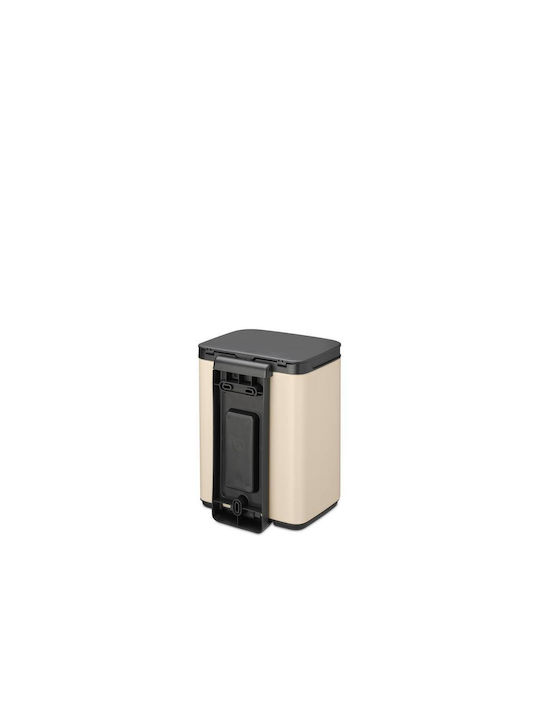 Brabantia Κάδος Απορριμμάτων Πλαστικός Μπεζ 4lt