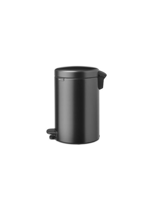Brabantia Newicon Waste Bin Waste Plastic with Pedal Gray 12lt 1pcs
