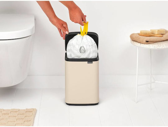 Brabantia Κάδος BO Trash Bin Απορριμμάτων Πλαστικός Μπεζ 4lt
