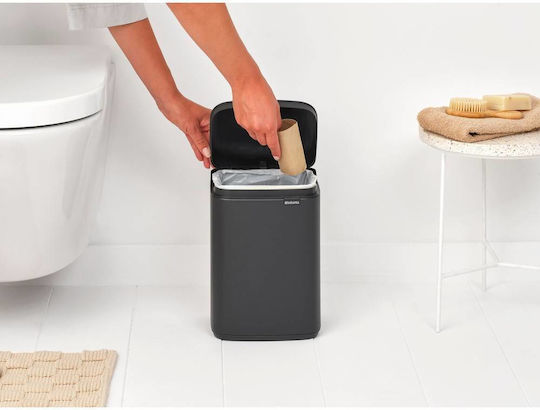 Brabantia Brabantia BO Mülleimer Kunststoff Push Grau 4lt