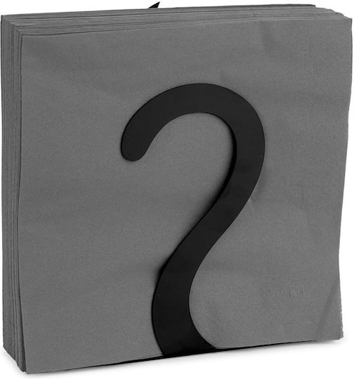 Hoopladoo Χαρτοπετσετοθήκη Μεταλλική Μαύρη 12x6.5x20cm 27762