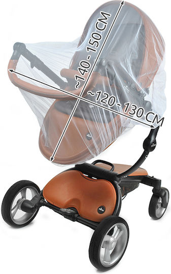 Mosquito Net for Stroller Tulle ZY11813QWS7 White 150x120cm