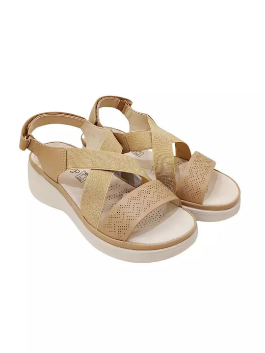 Anatomische Damenplattformen Beige