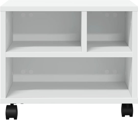 Βάση Εκτυπωτή με Ρόδες Λευκή 41x32x34,5 εκ. (840611)