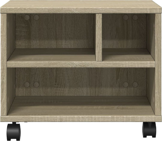 Stand with Casters Printer Stand with Wheels Sonoma Oak 41x32x34,5 cm. 840613
