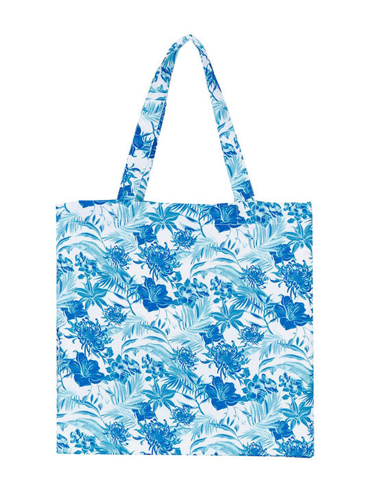 Vilebrequin Stoff Strandtasche Blumen Weiß