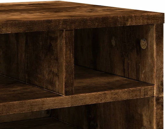 Printer Table Stand Smoked Oak 40x32x22.5 cm Treated Wood