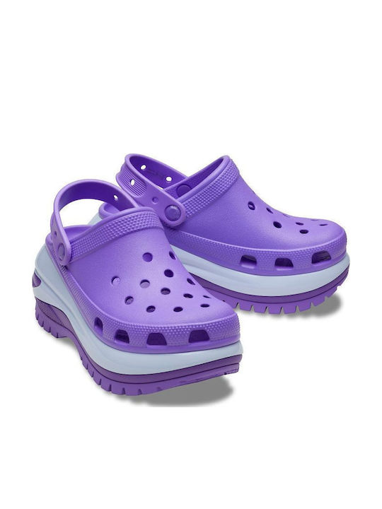 Crocs Classic Mega Crush Women’s Clogs Purple