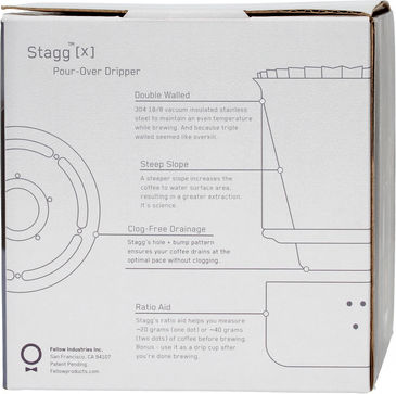 Fellow Stagg Pour-over Coffee Dripper Γυάλινο Καφέ