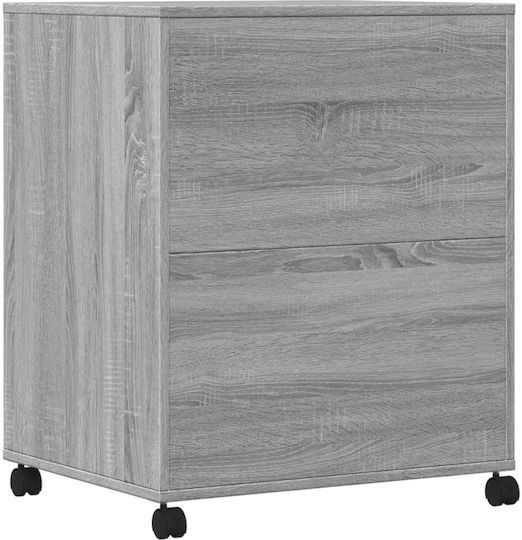 Stand with Casters Printer Stand with Wheels Grey Sonoma 60 x 48 x 74 cm. 840637