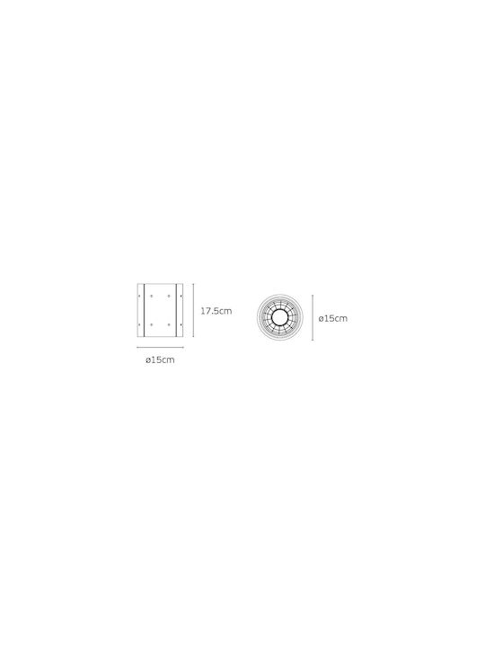 VK Lighting Στεγανό Σποτ Οροφής Εξωτερικού Χώρου με Ενσωματωμένο LED σε Πορτοκαλί Χρώμα 75169-328131