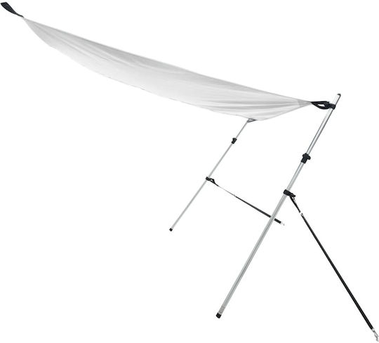 vidaXL Tenta Barca Aluminiu M174xL205xH115cm Alb Culoare