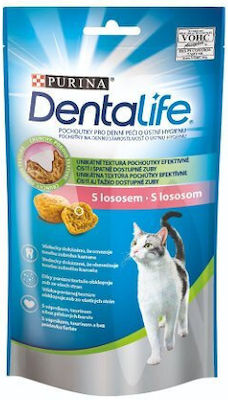 Dentalife Cat Salmon 8 X Îngrijirea dentară Tratează pentru câini 40gr