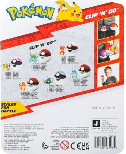 Jazwares Clip 'N' Go Pokemon Trubbish Heavy Ball για 4+ Ετών 9εκ.