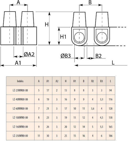 Gtv Εξάρτημα Ηλεκτρολογικού Πίνακα LZ-60MM00-00