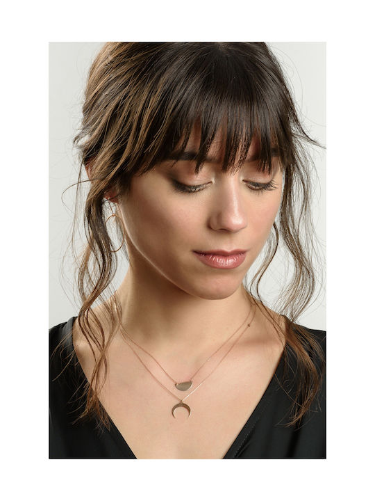 Kritsimis Seek Necklace from Rose Gold 14K