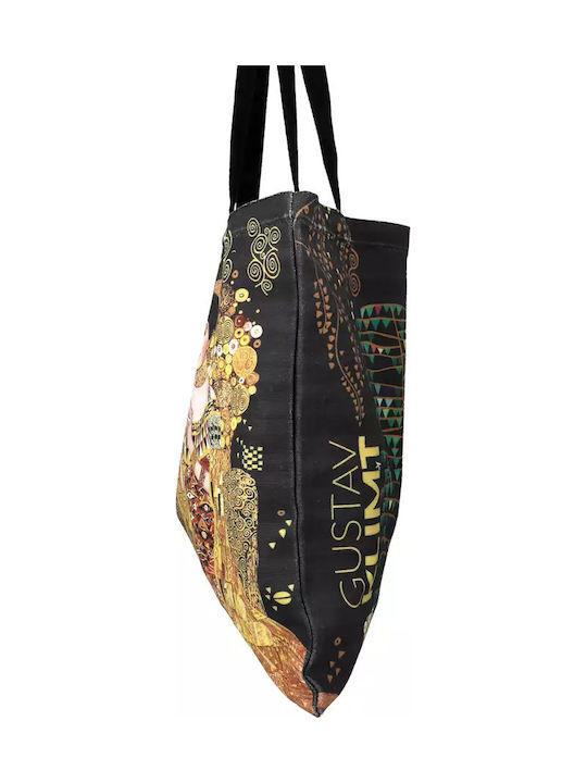 Carmani Fabric Shopping Bag in Black color