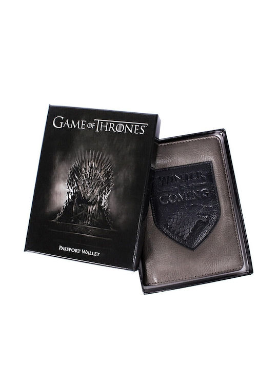 Half Moon Bay Passport Case Winter is Coming Brown
