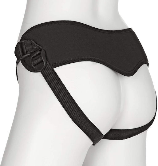 Doc Johnson Vaculock Harness με Διπλό Dildo σε Ροζ Χρώμα