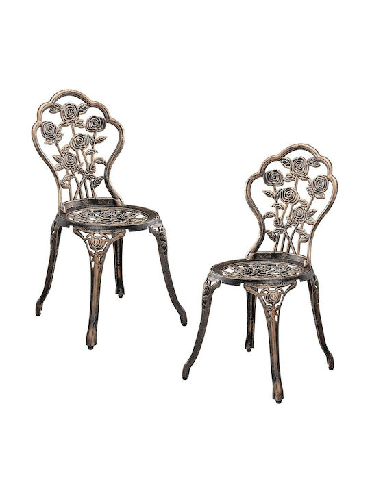 Garten- und Outdoor-Möbelsets für kleinen Raum 3 Stück Bronze