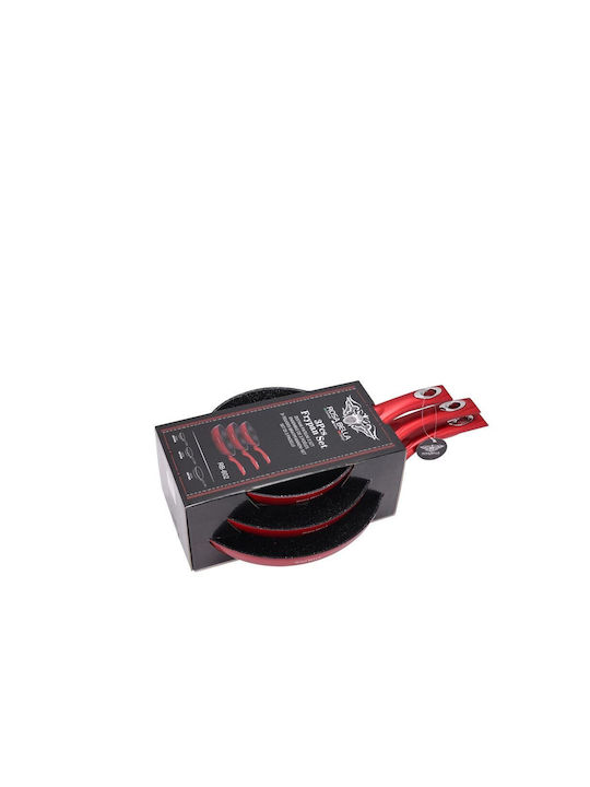 Edenberg Set de tigăi din aluminiu Red cu strat antiaderent 3buc