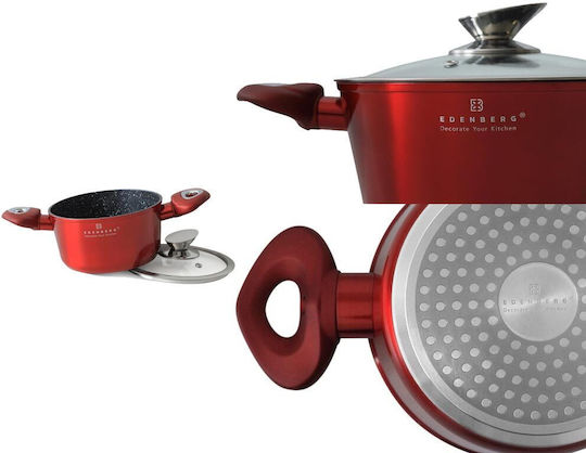Edenberg Töpfe Set aus Aluminium Rote 8-teilig