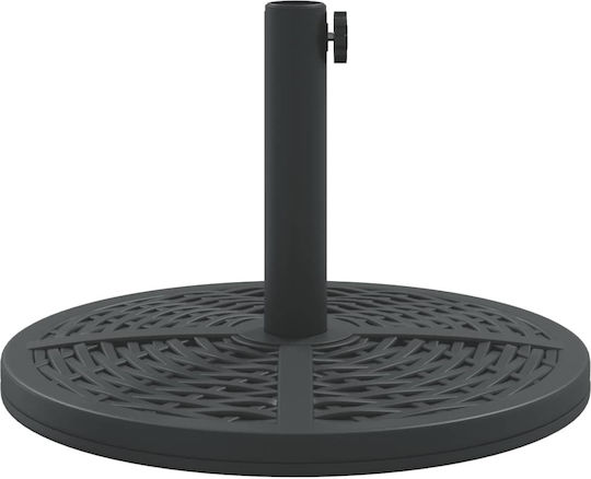 vidaXL Umbrella Stand made of Plastic Silver 38x38cm