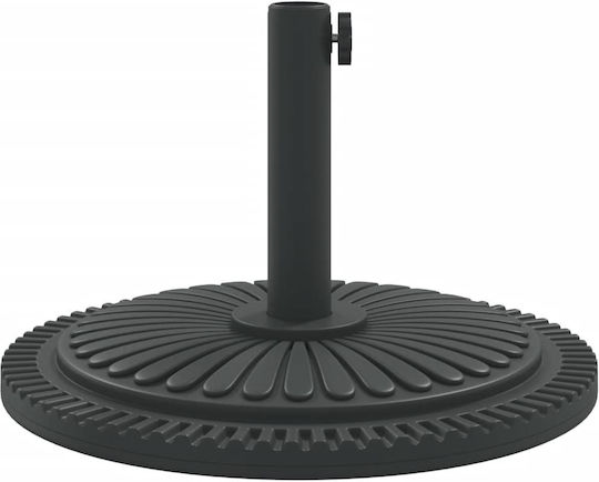 vidaXL Βάση Ομπρέλας Πλαστική Ασημί 38x38cm