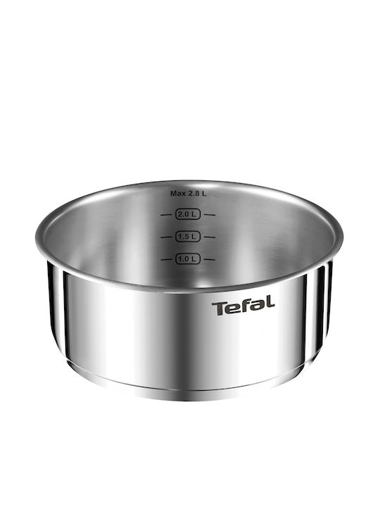 Tefal Ingenio Emotion Σετ Μαγειρικά Σκεύη από Ανοξείδωτο Ατσάλι Silver με Αντικολλητική Επίστρωση 5τμχ