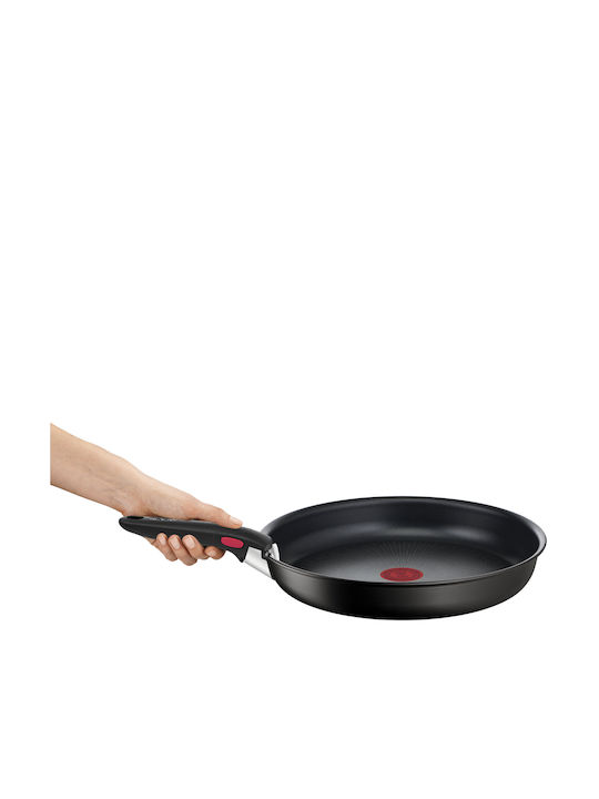 Tefal Ingenio Eco Resist Set De Tigăi Din Aluminiu Negru Cu Acoperire Antiaderent 2 Piese