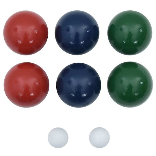 Bocce-Kugel-Set 8-teilig mit Tragetasche aus massivem Kiefernholz 4008441