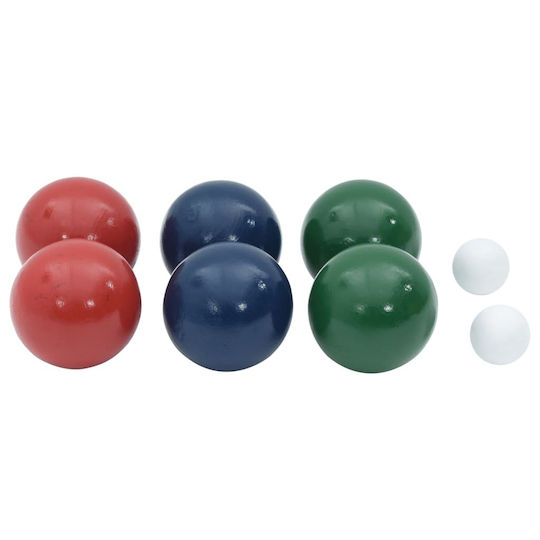 Bocce-Kugel-Set 8-teilig mit Tragetasche aus massivem Kiefernholz 4008441