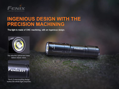 Fenix Keychain Flashlight LED IP68 with Maximum Brightness 100lm White